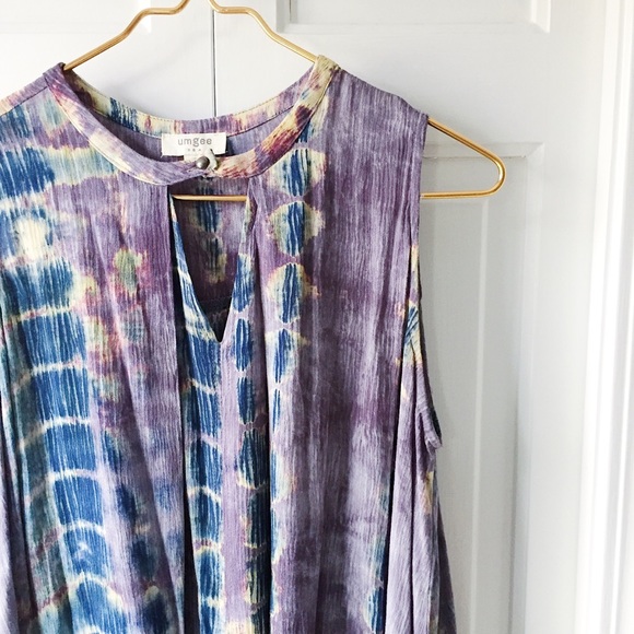 Umgee Dresses & Skirts - Umgee Tie Dyed Keyhole Dress